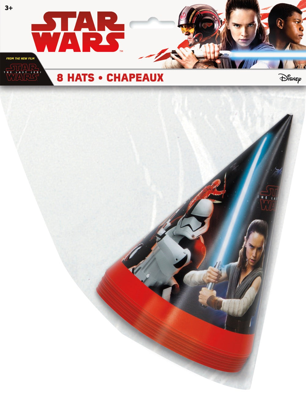 Star Wars Episode VIII Party Hats 8ct