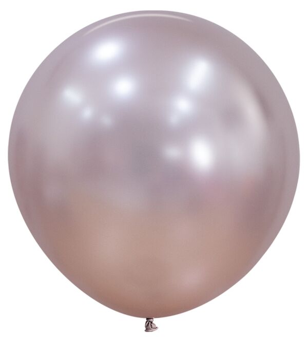 24in Helium Inflated Latex Balloon - Silk Pink Blossom
