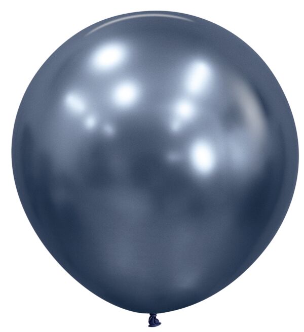 24in Helium Inflated Latex Balloon - Reflex Galaxy Blue