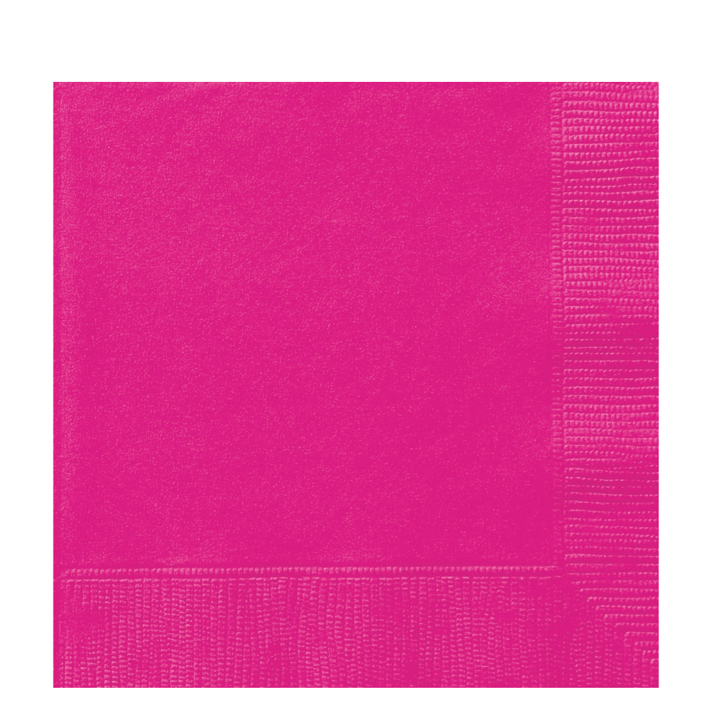 Neon Pink Lunch Napkins 100ct