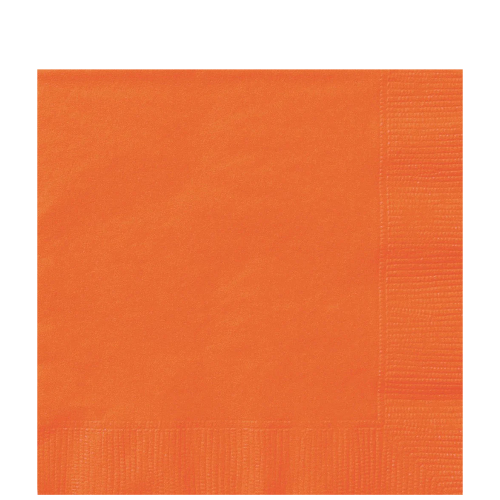 Orange Lunch Napkins 20ct