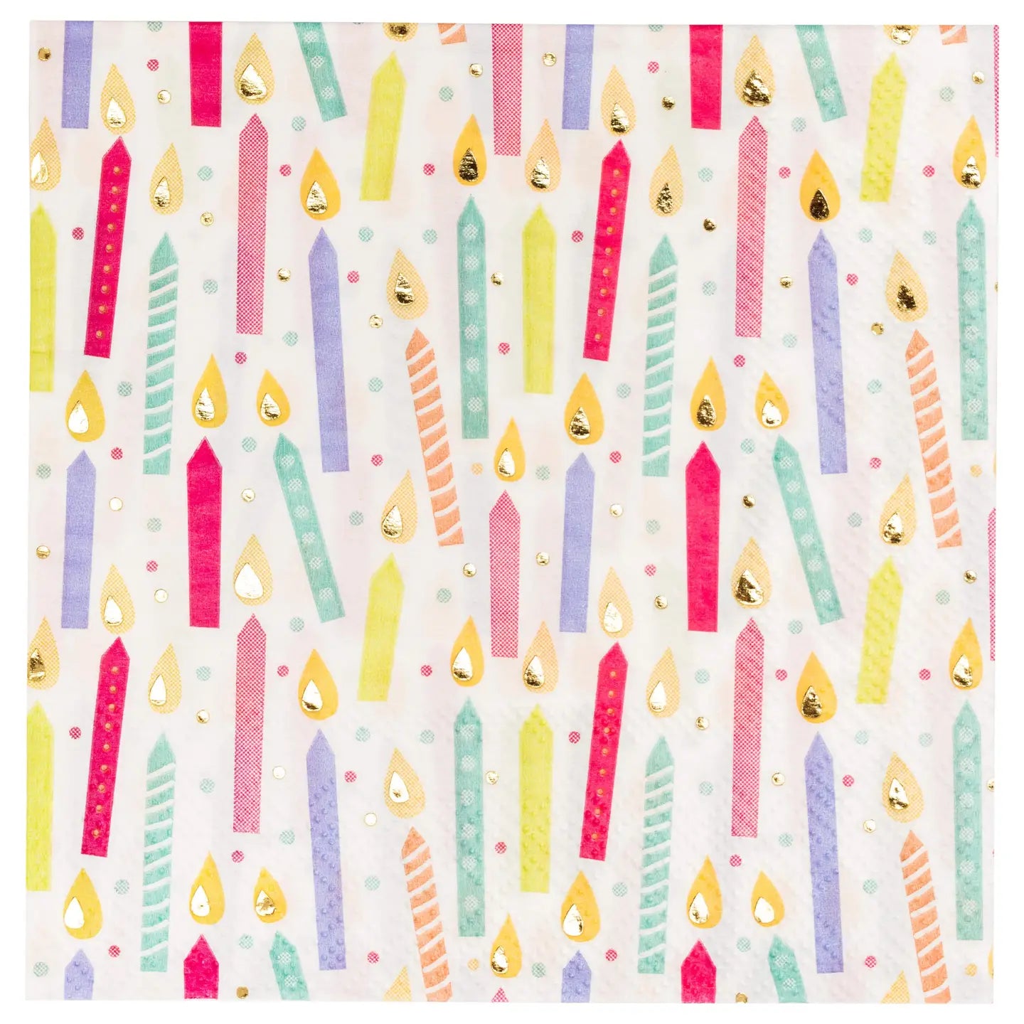 Birthday Candles Cocktail Napkins 20ct