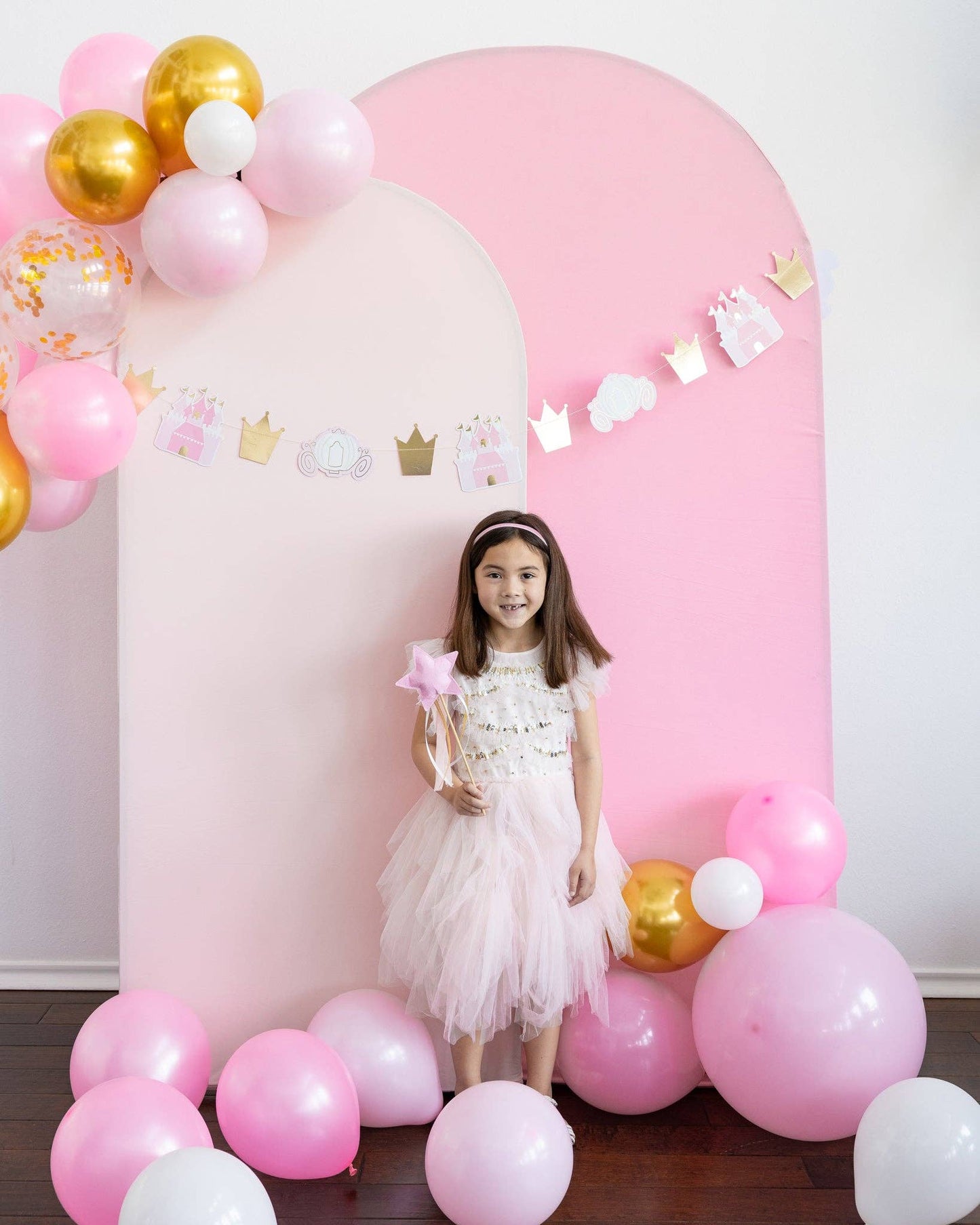 Princess Puffy Felt Wand Set 4ct