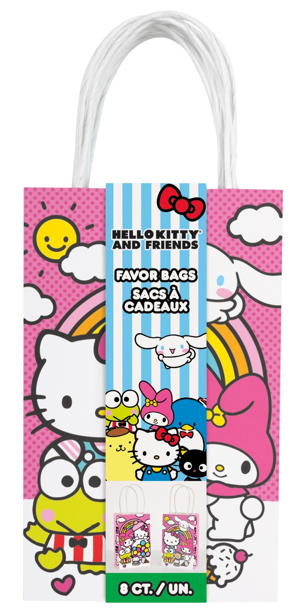 Hello Kitty & Friends Kraft Paper Favor Bags 8ct