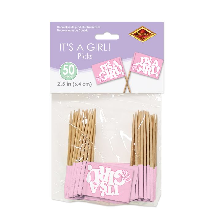 It's A Girl! Picks 50ct