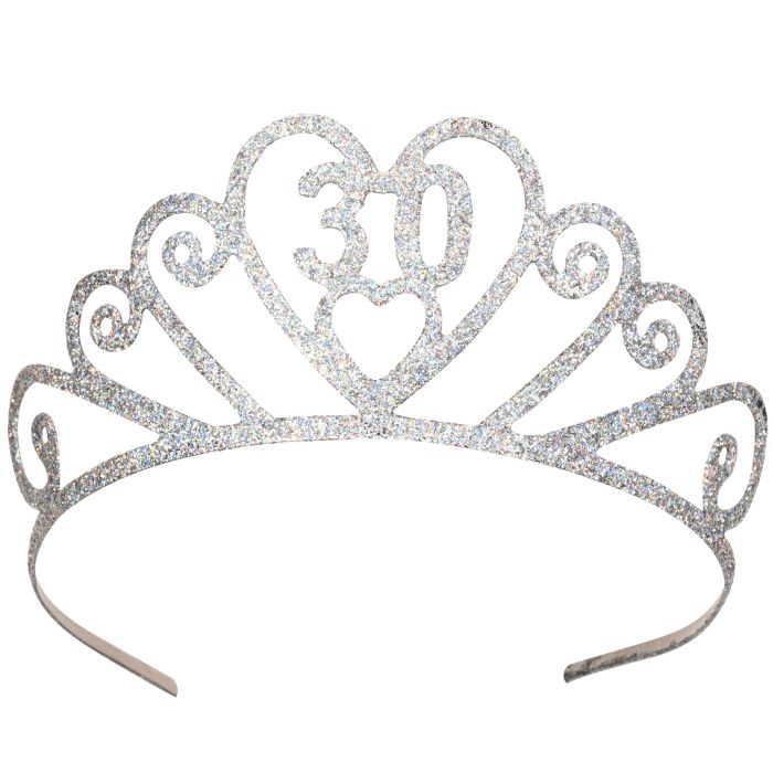 Glittered Metal 30 Tiara