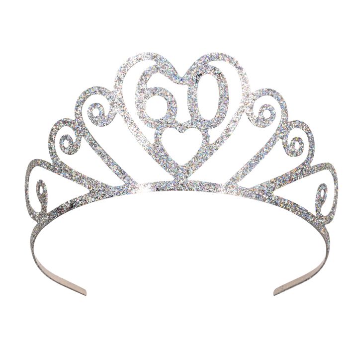 Glittered Metal 60 Tiara