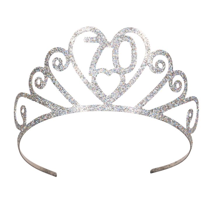 Glittered Metal 70 Tiara