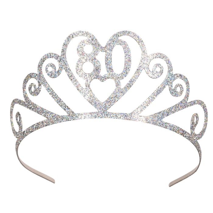 Glittered Metal 80 Tiara