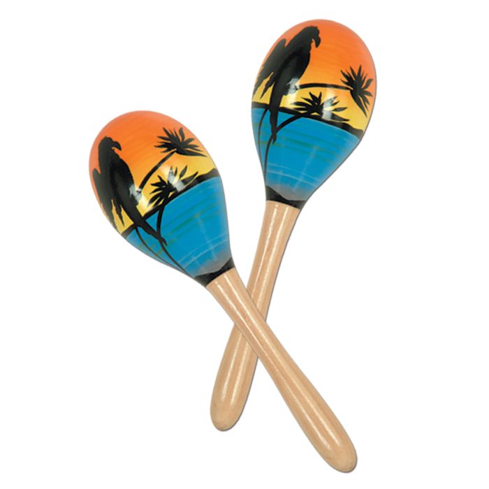 Tropical Fun Party Maracas 2ct