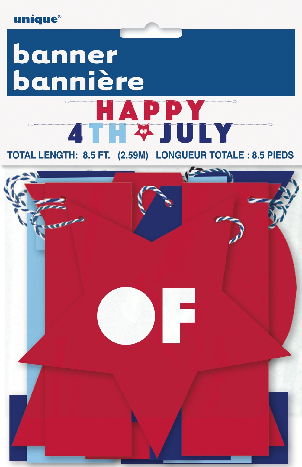 Happy 4th of July Letter Banner 8.5ft