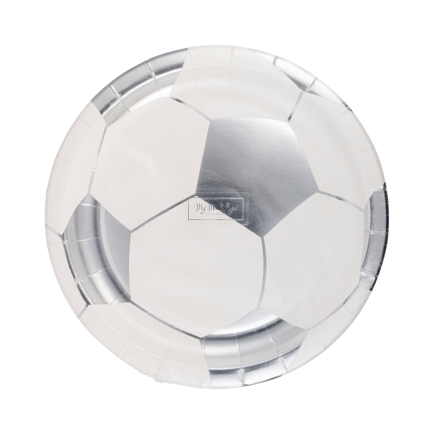 Soccer Ball 8in Plates 8ct