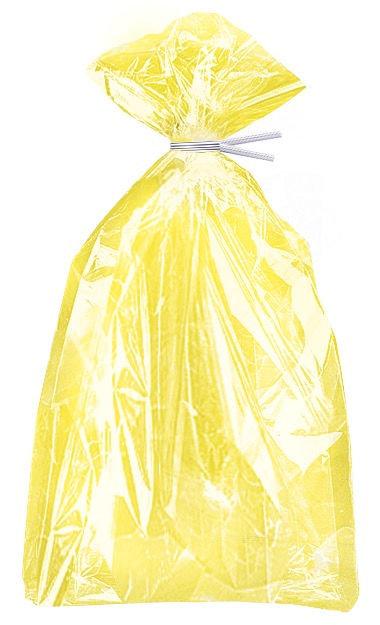 Yellow Cellophane Bags 30ct