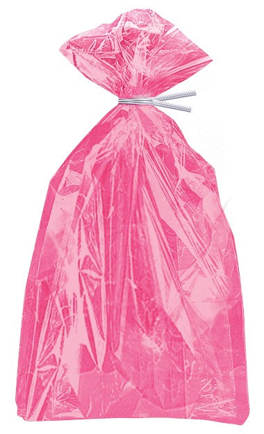 Hot Pink Cellophane Bags 30ct