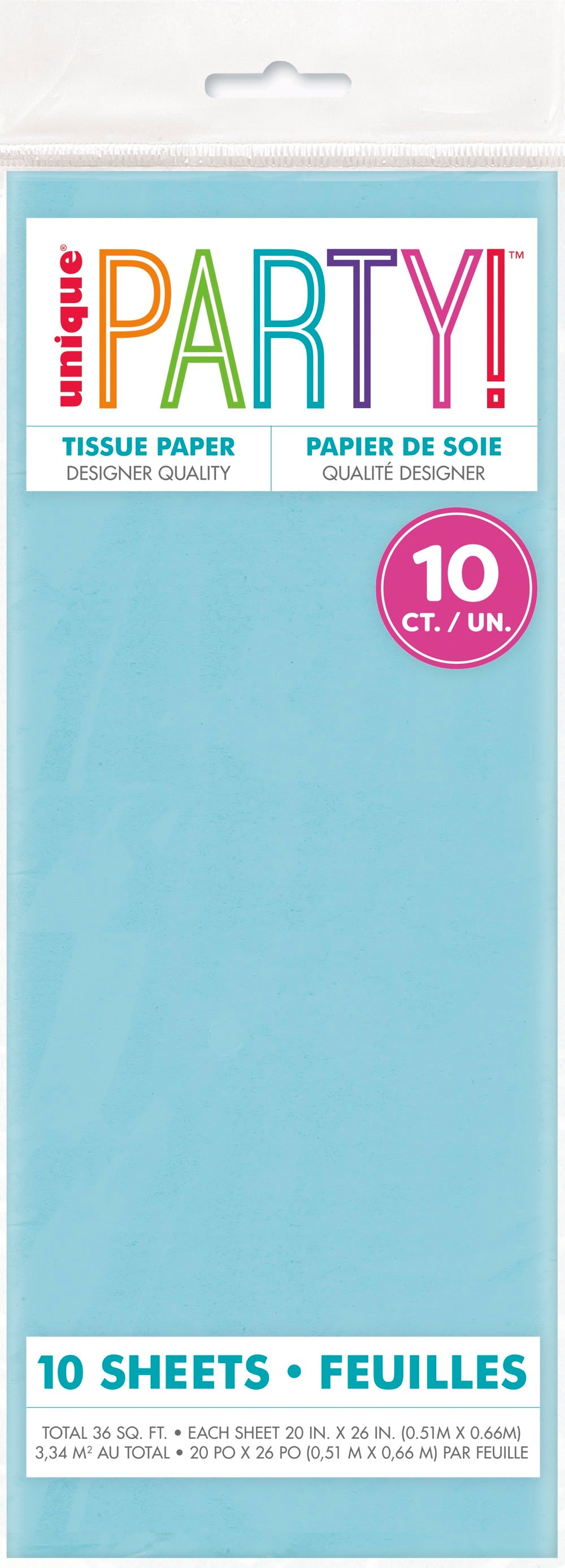 Light Blue Tissue Sheets 10ct