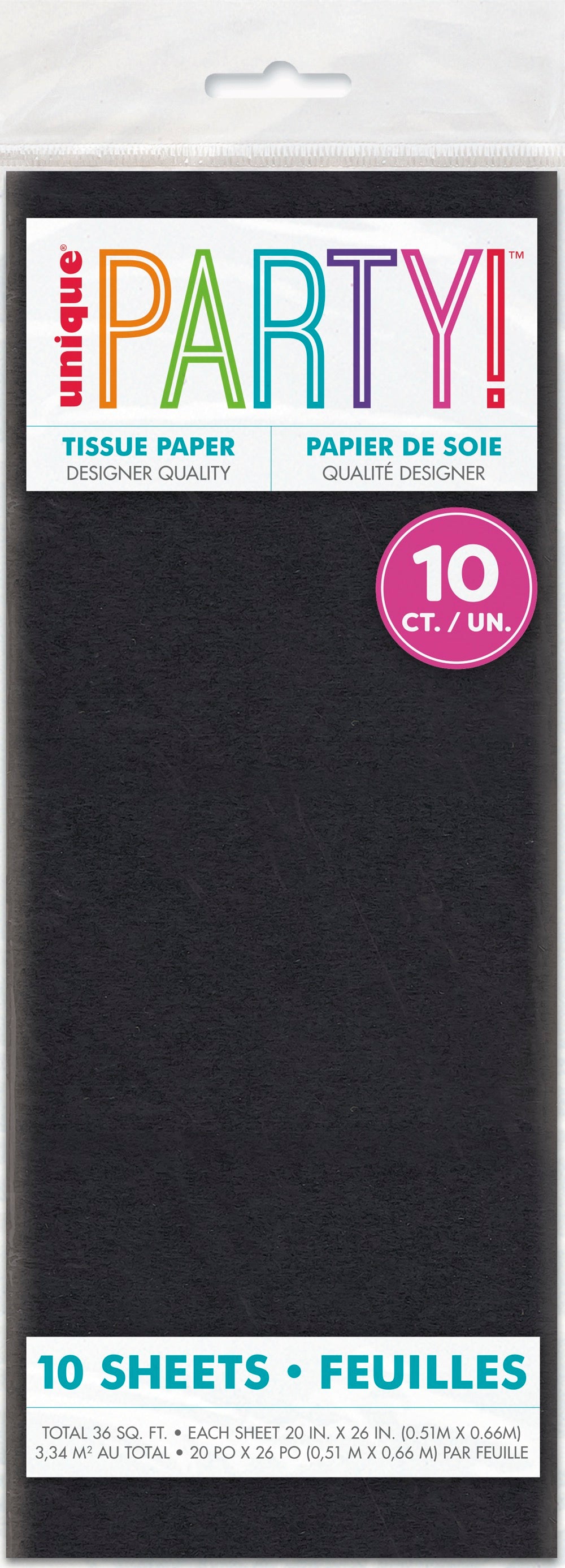 Black Tissue Sheets 10ct
