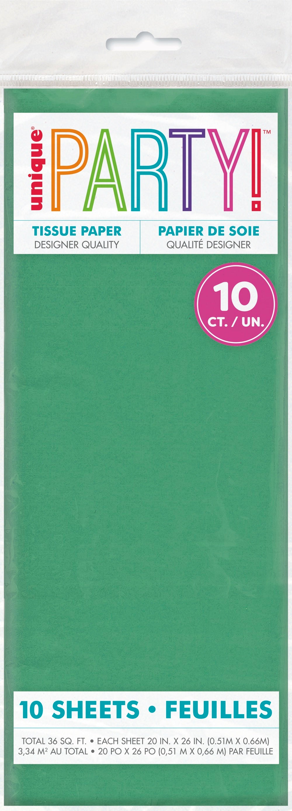 Green Tissue Sheets 10ct