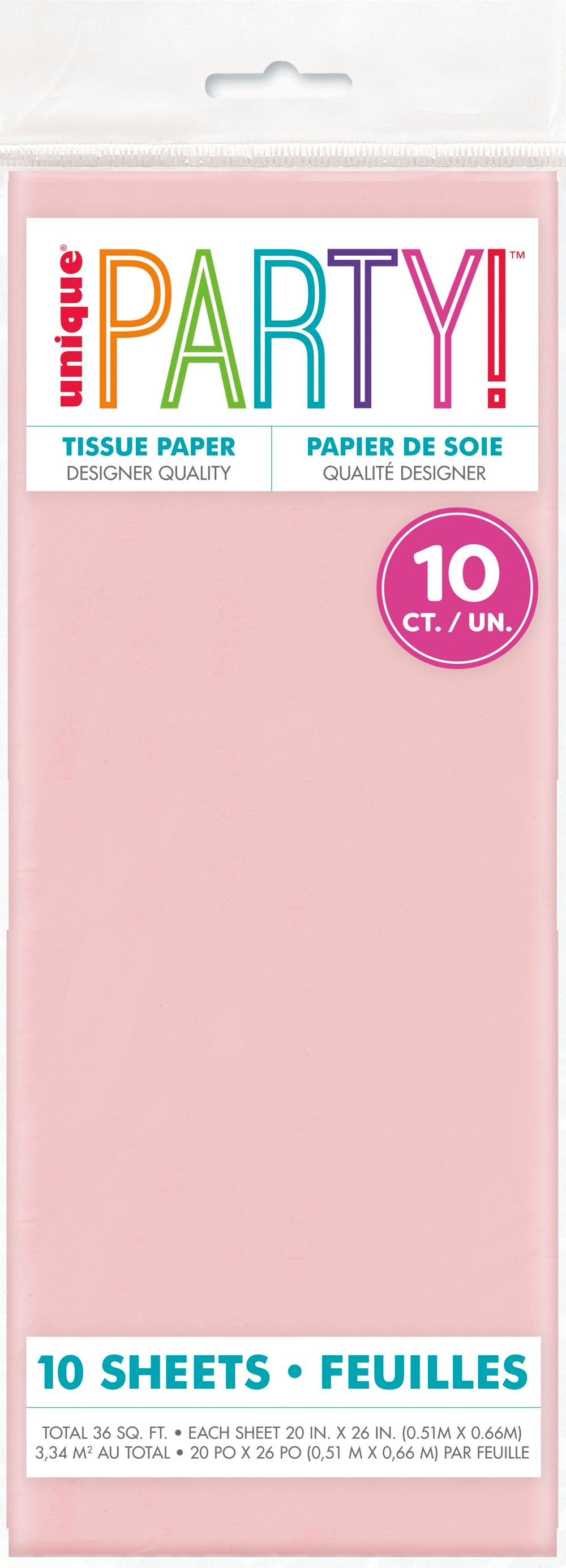 Pastel Pink Tissue Sheets 10ct