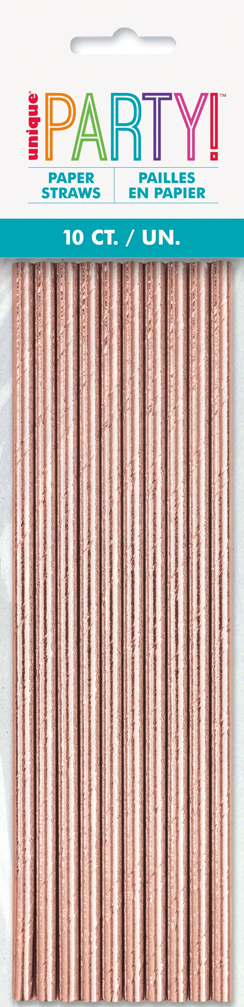 Foil Paper Straws 10ct