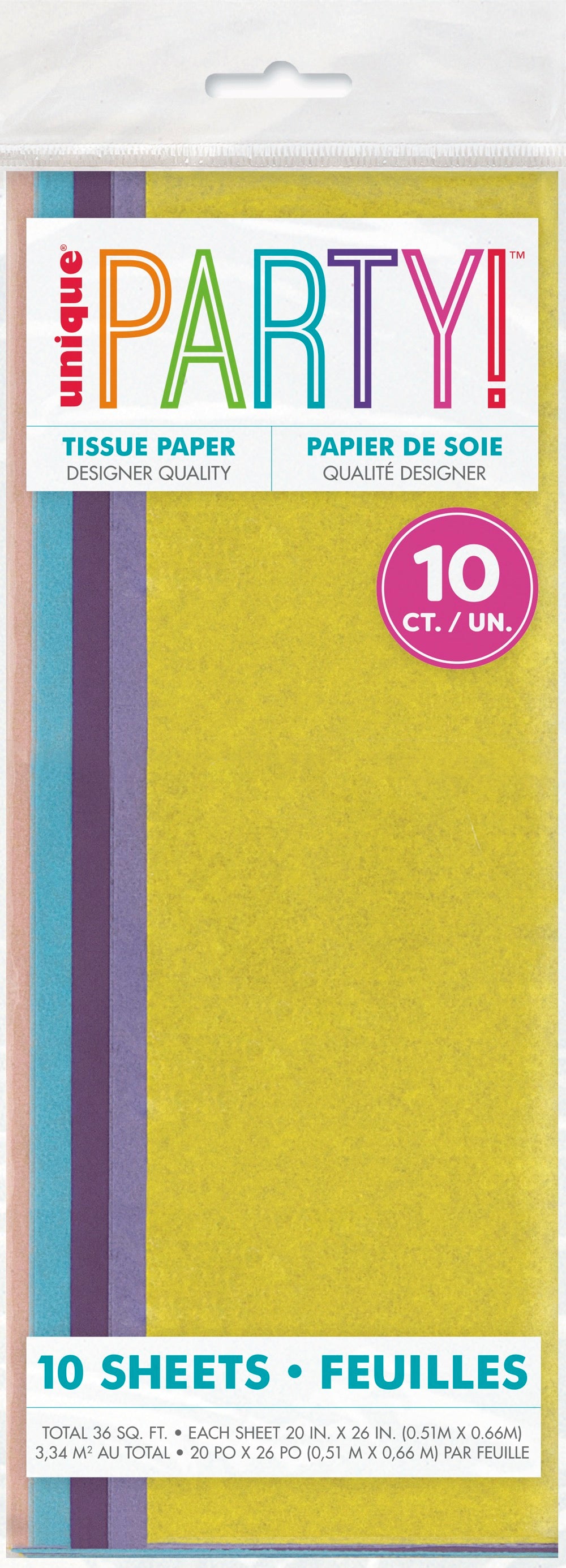 Assorted Pastel Tissue Sheets 10ct