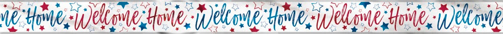 Red White & Blue Welcome Home Banner