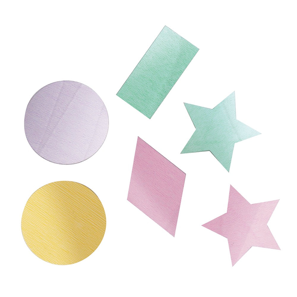Geometric Shape Pastel Foil Confetti 2oz