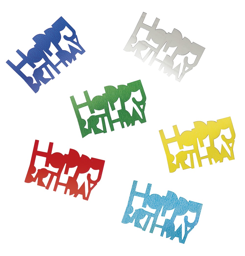 Happy Birthday Foil Confetti .5oz