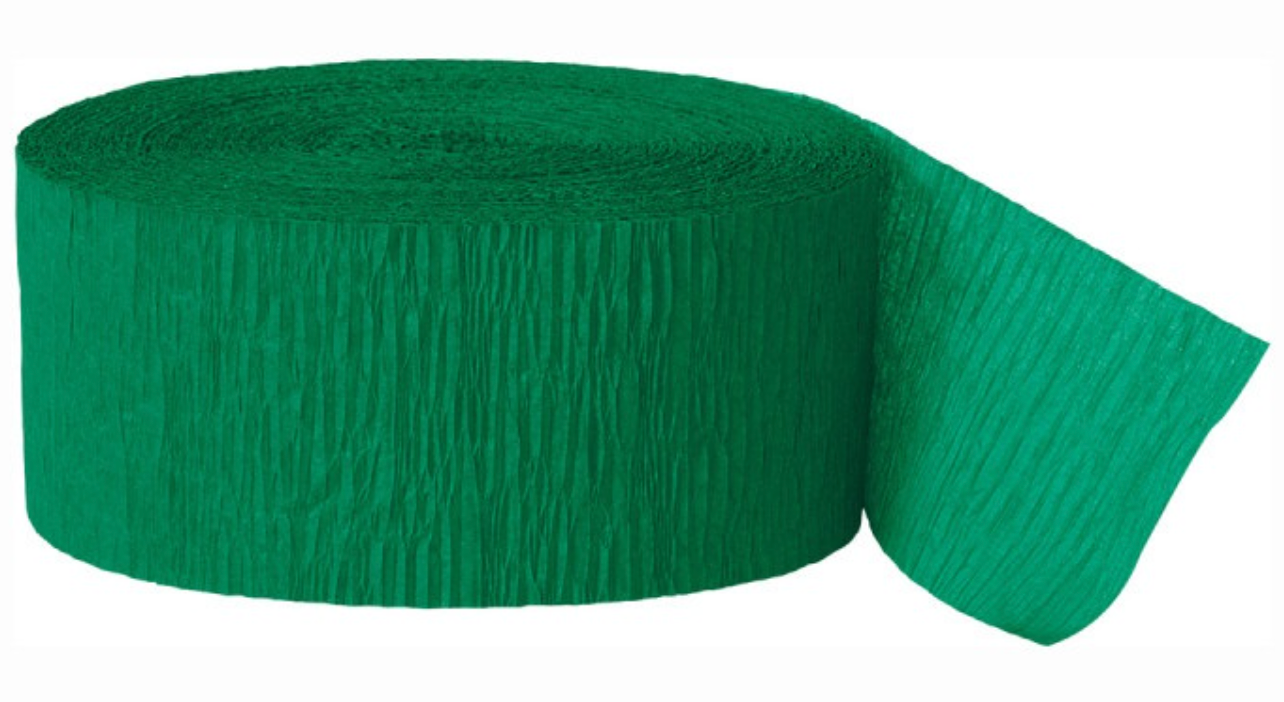 Green Crepe Streamer 81ft