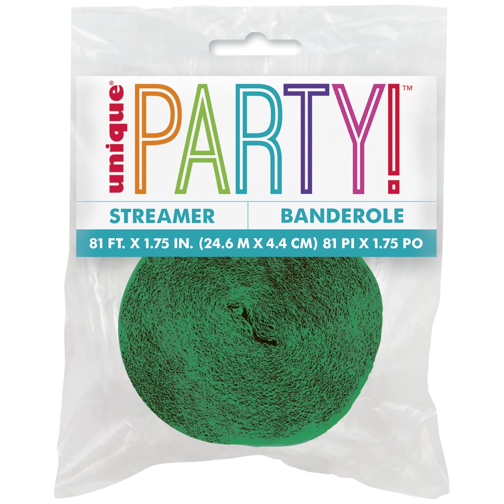 Green Crepe Streamer 81ft