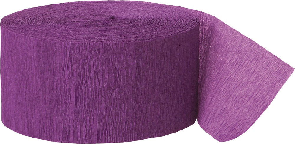 Purple Crepe Streamer 81ft