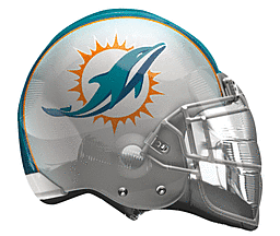 #350 NFL Helmet - Miami Dolphins 21in Balloon