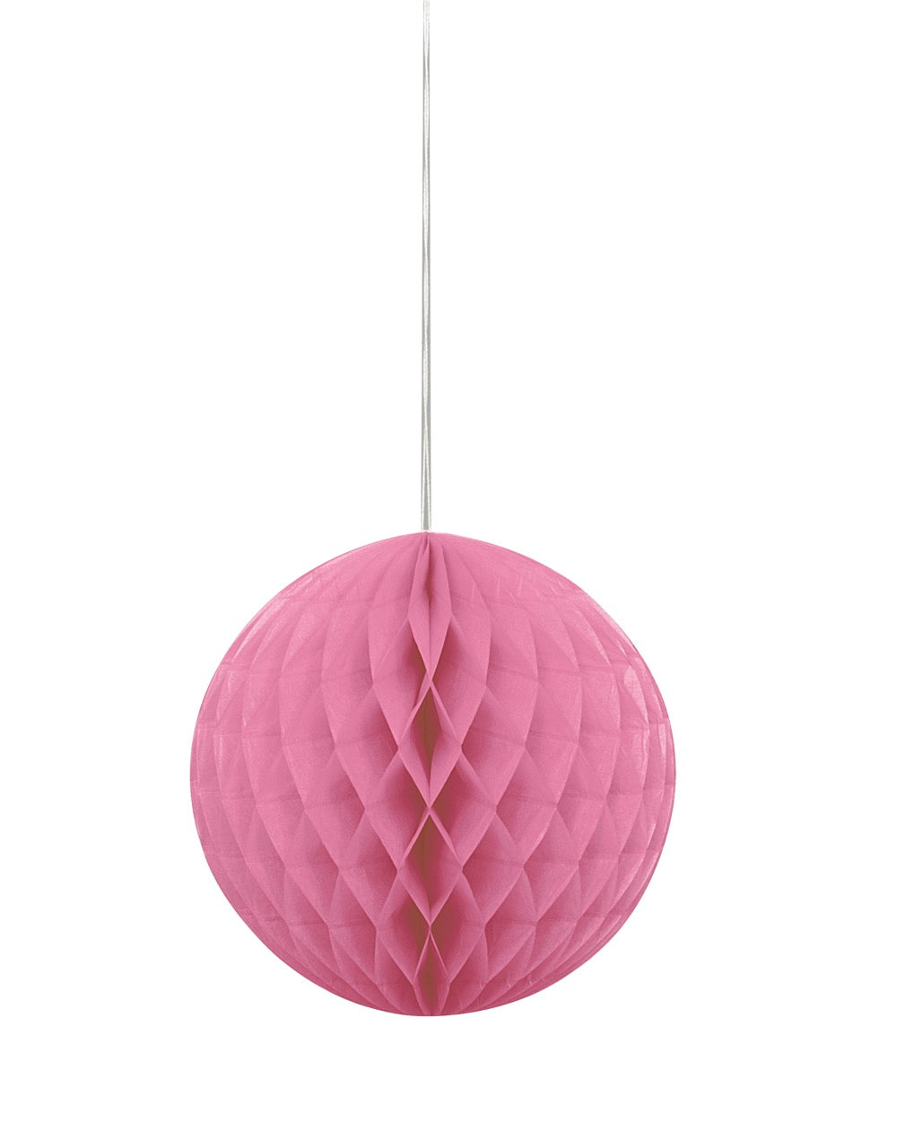 Hot Pink Solid 8in Honeycomb Ball