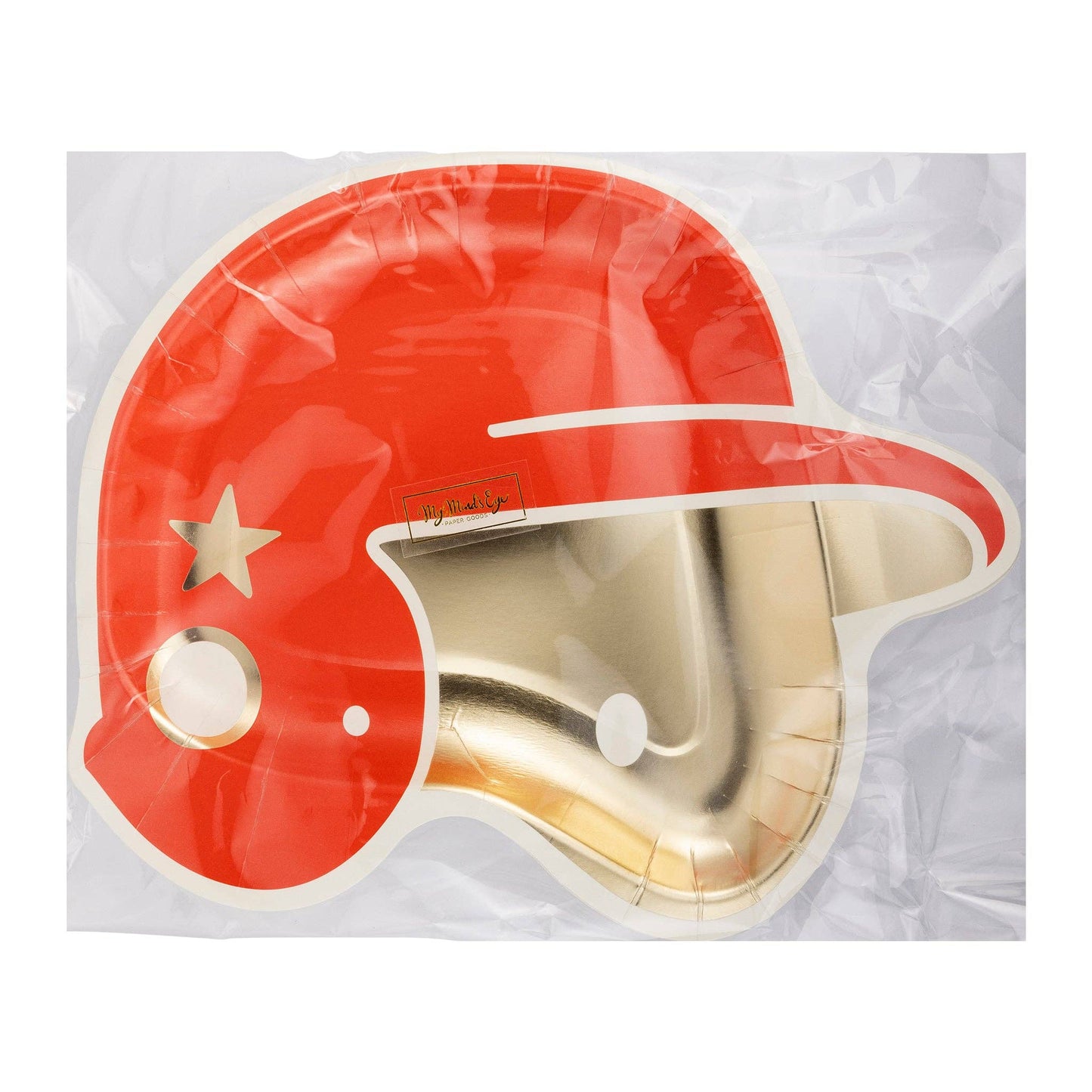 Helmet Shaped Disposable Paper Plates 8ct