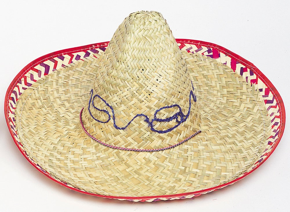Adult Sombrero with Check Trim