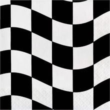 Black & White Check Lunch Napkins 16ct