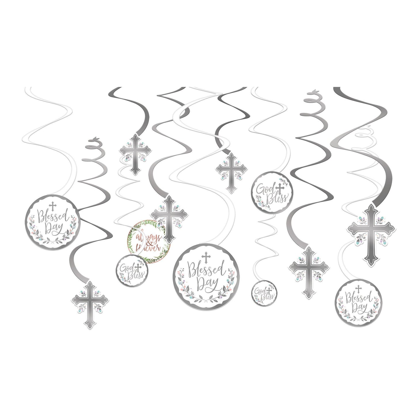 Holy Day Value Pack Spiral Decorations 12ct