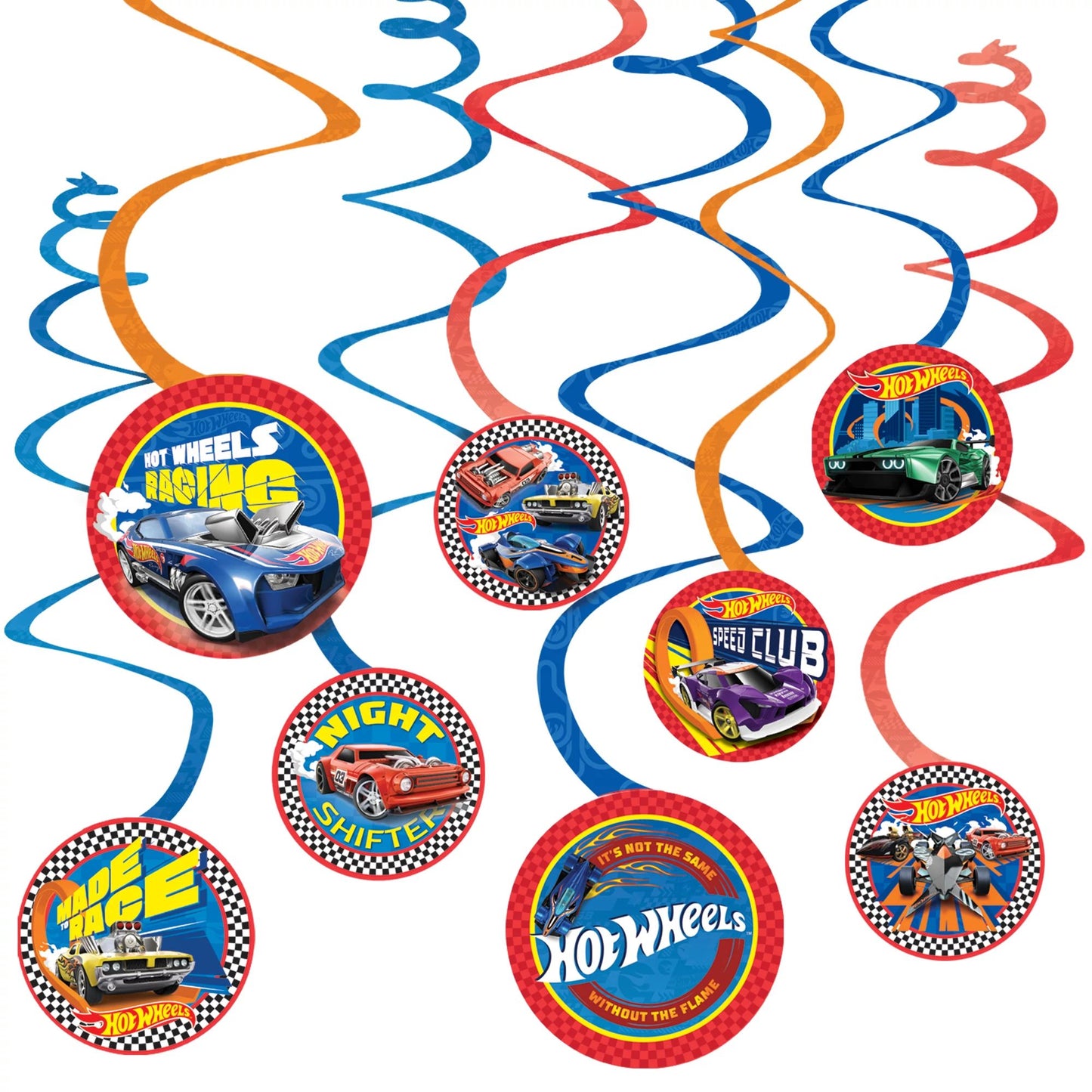 Hot Wheels Spiral Decorations