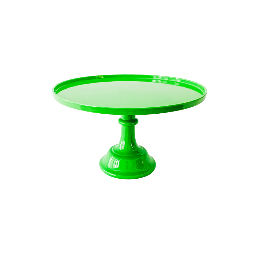 Kelly Green Melamine Pedestal Cake Stand