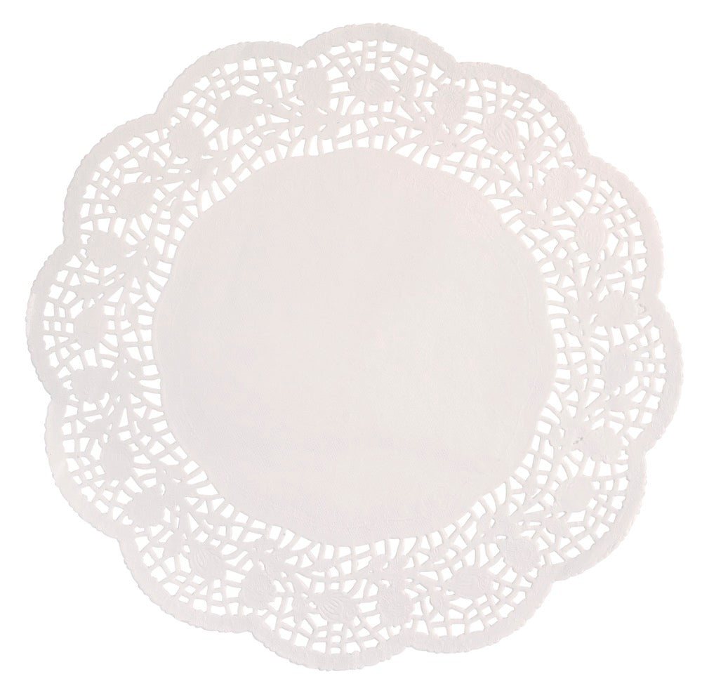 White 8.25in Doilies 28ct