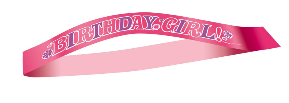 Birthday Girl Satin Sash