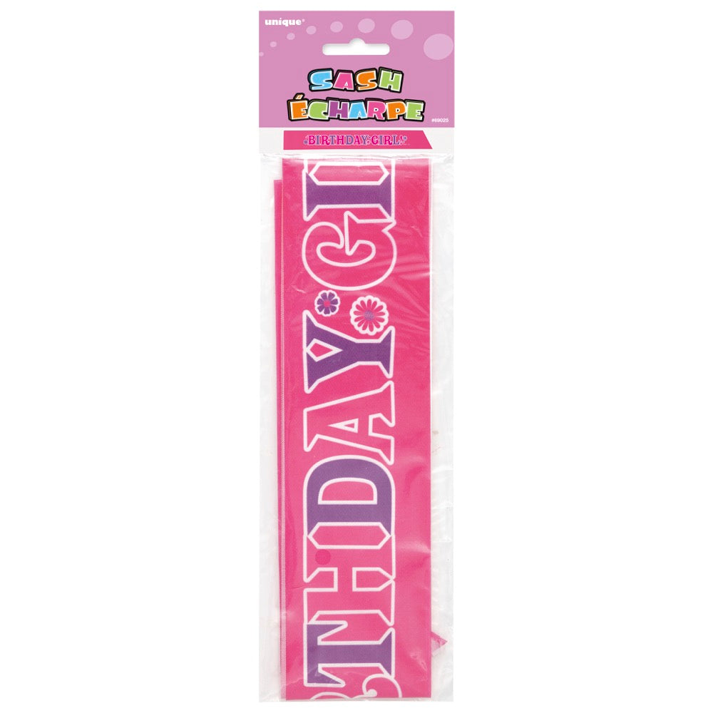 Birthday Girl Satin Sash