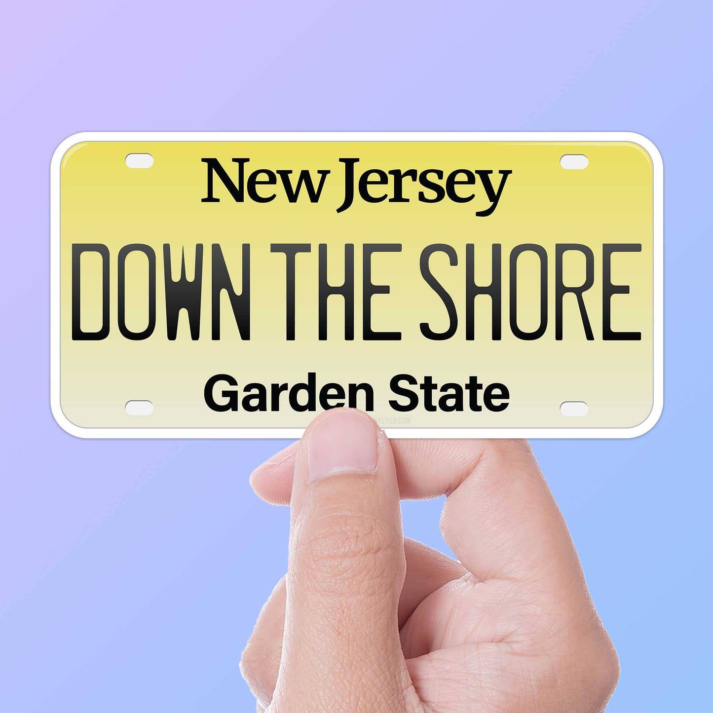 Down the Shore NJ Bumper Sticker - New Jersey Shore Decals