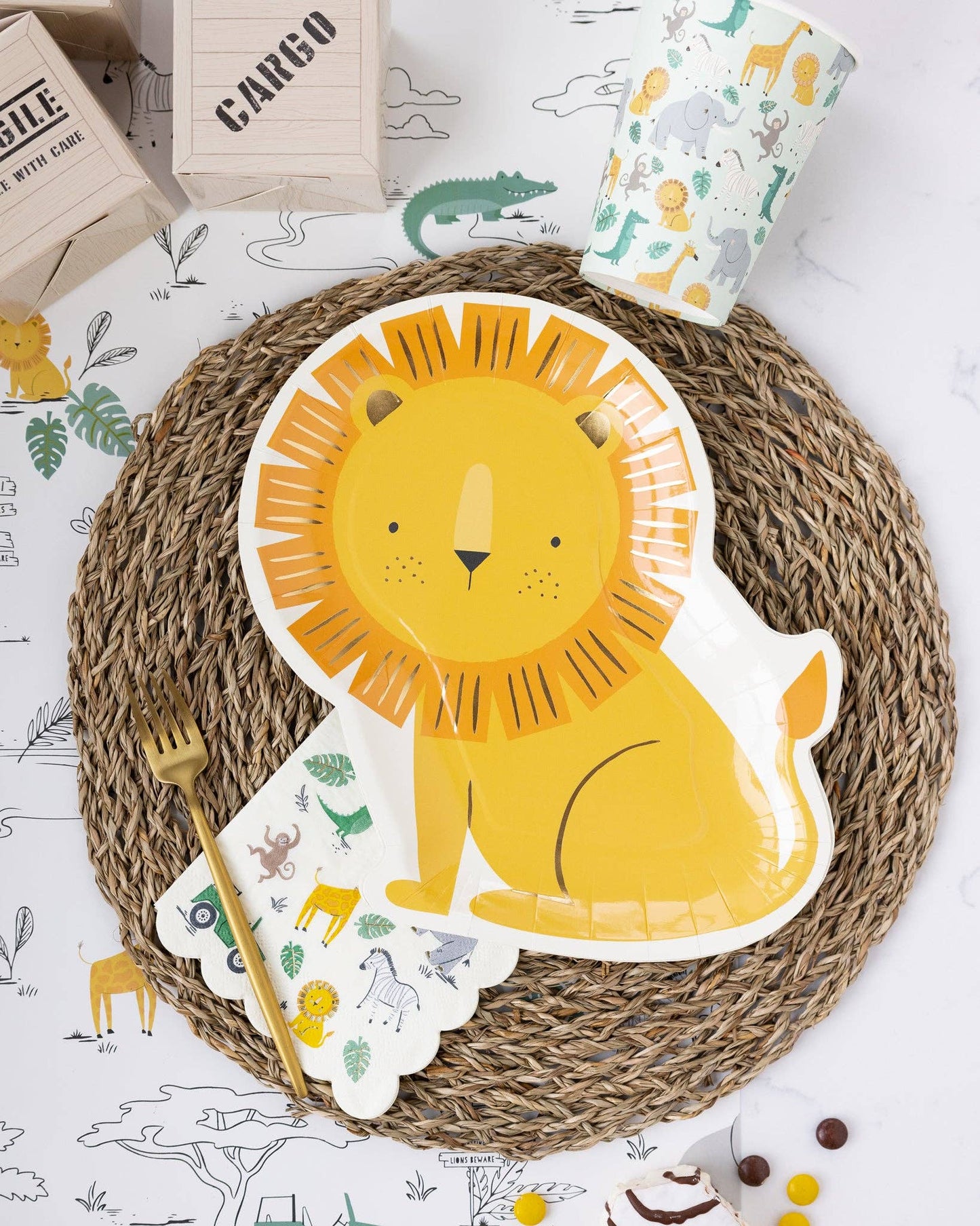 Safari Cocktail Paper Napkins 18ct
