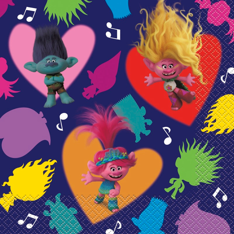 Trolls Lunch Napkins 16ct