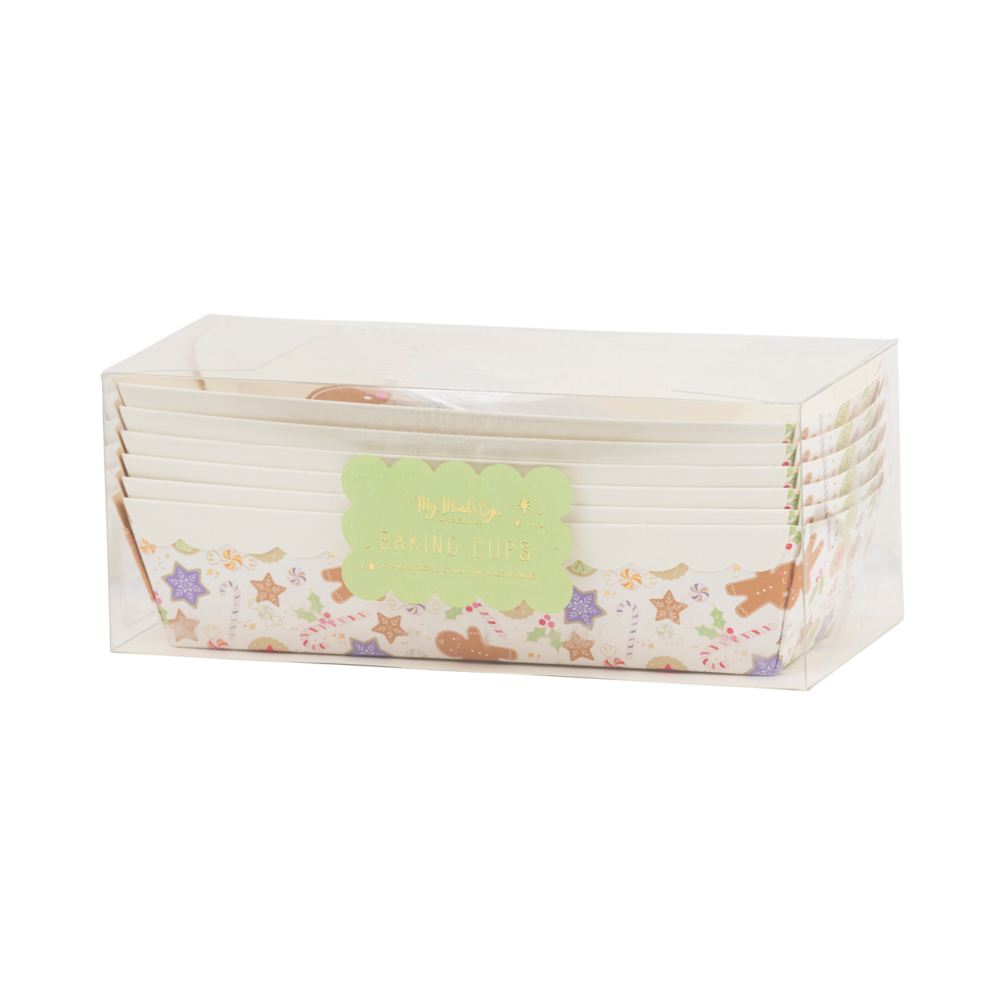 Foil Gingerbread Cookies Loaf Pan Set 6ct