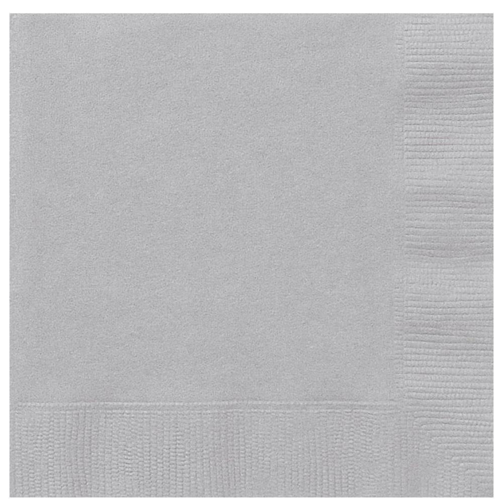 Silver Dinner Napkins 40ct