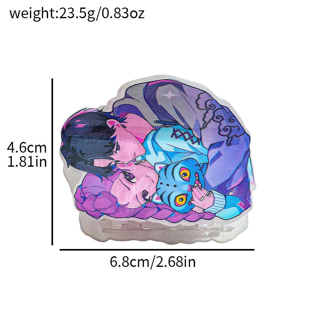 KPOP demon hunters Acrylic hair claw clip