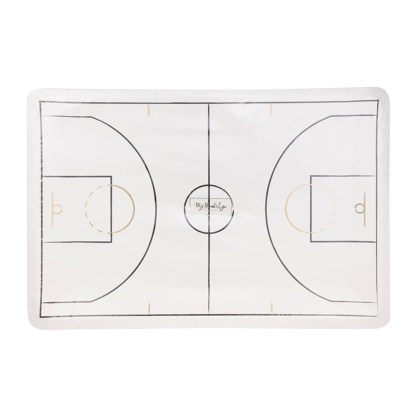 Basketball Court Plates 8ct