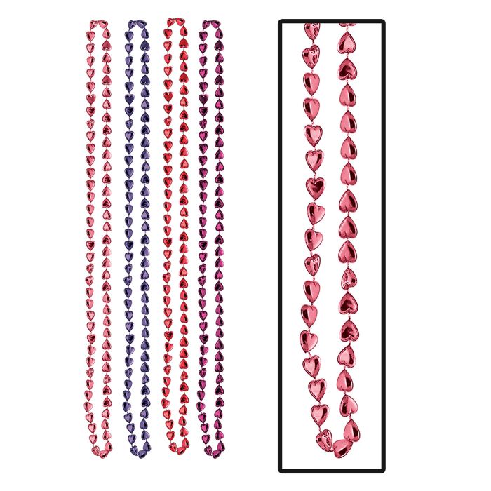 Candy Heart Beads 4ct