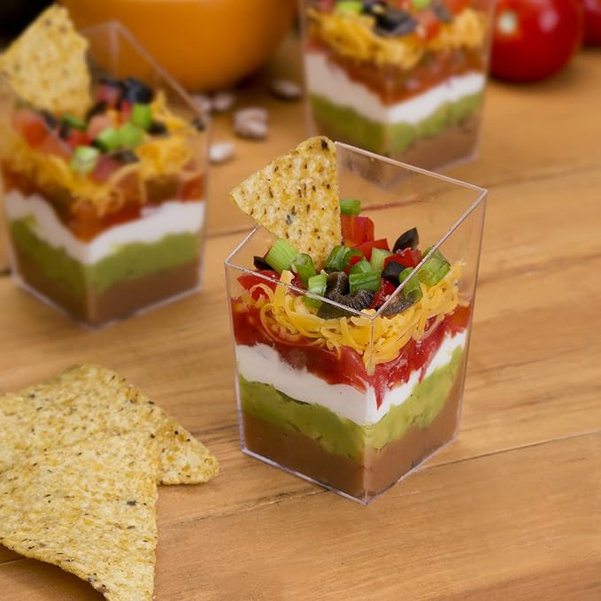 Mini Slanted Square Cups 20ct